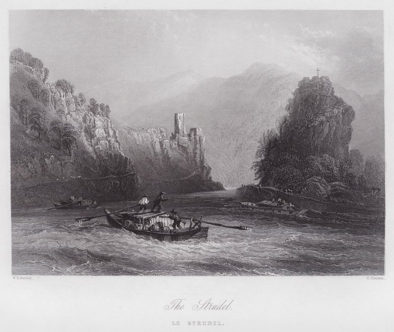 Strudel (gravyr) av William H. Bartlett