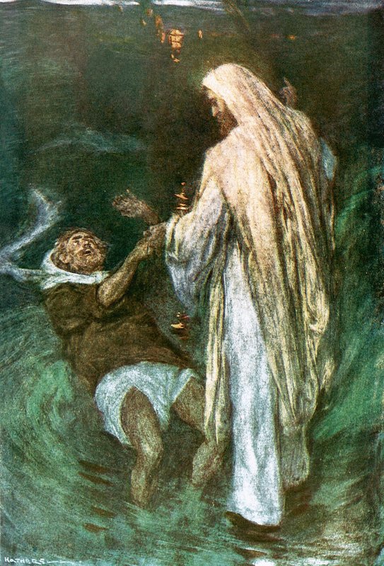 Sa savali Keriso i luga o le sami av William Hatherell