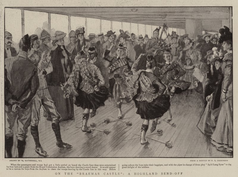 På Braemar Castle, en Highland Send-off av William Hatherell