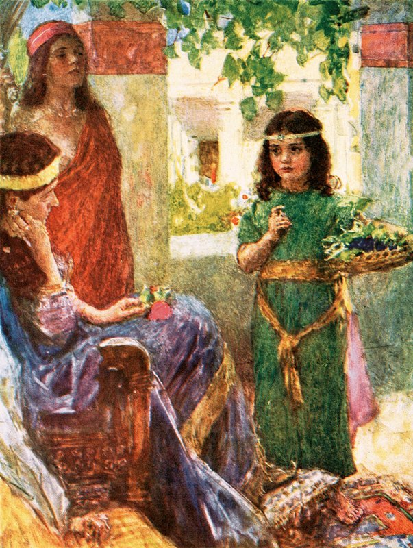 Naamans hustrus lilla tjänarinna av William Hatherell