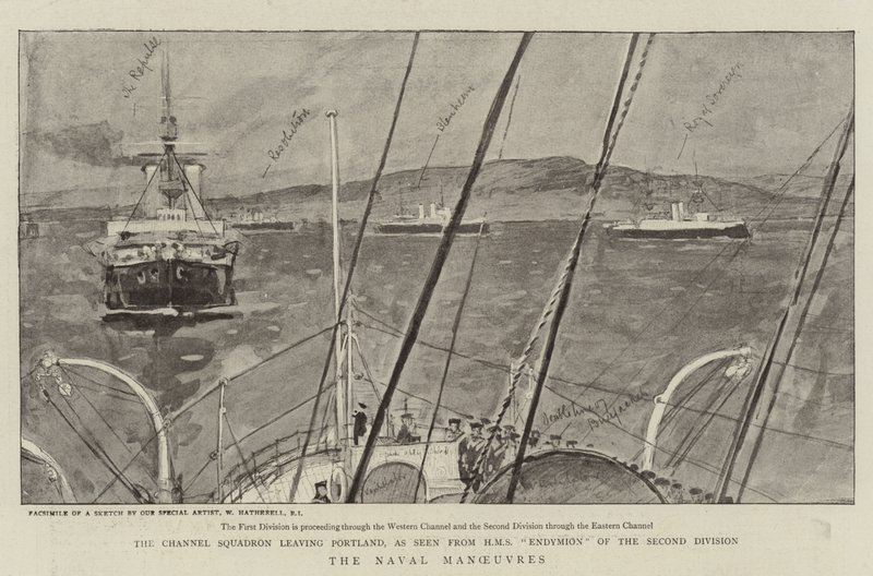 Manövrerna i flottan av William Hatherell