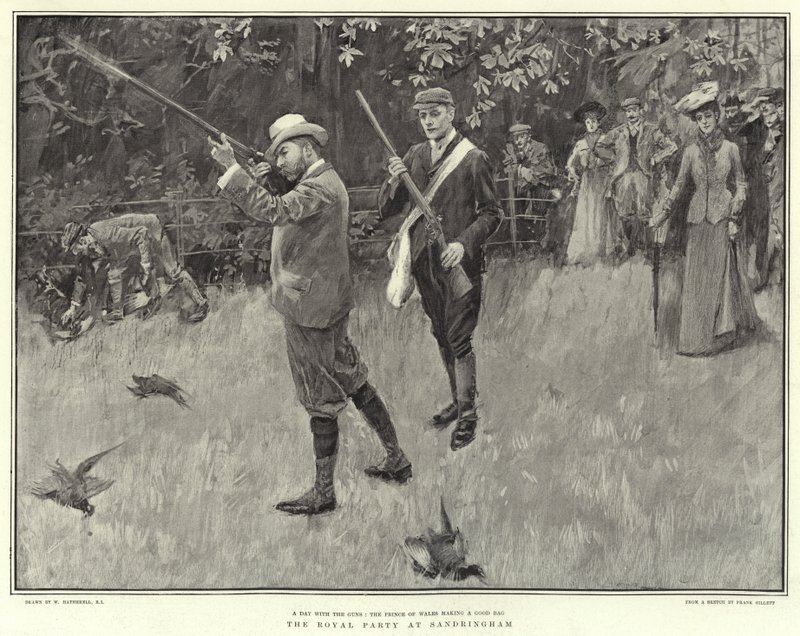 Royal Party i Sandringham av William Hatherell
