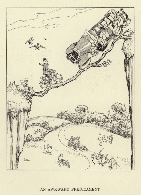 En besvärlig situation av William Heath Robinson