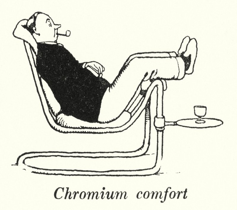 Kromkomfort (litho) av William Heath Robinson