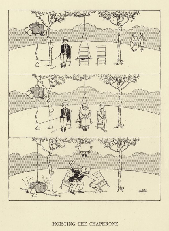 Att hissa ledaren av William Heath Robinson