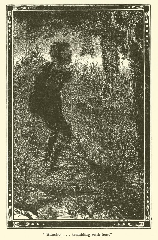 Illustration för Don Quijote (litho) av William Heath Robinson