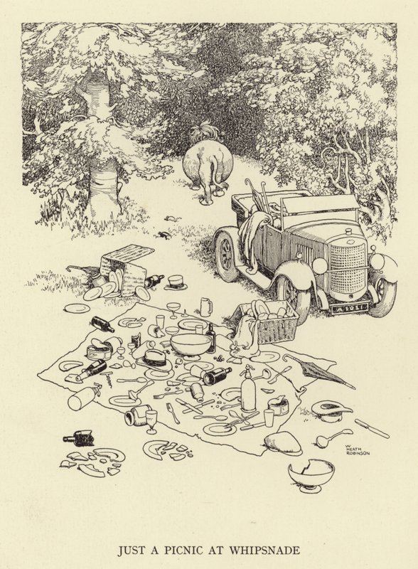 Bara en picknick på Whipsnade av William Heath Robinson