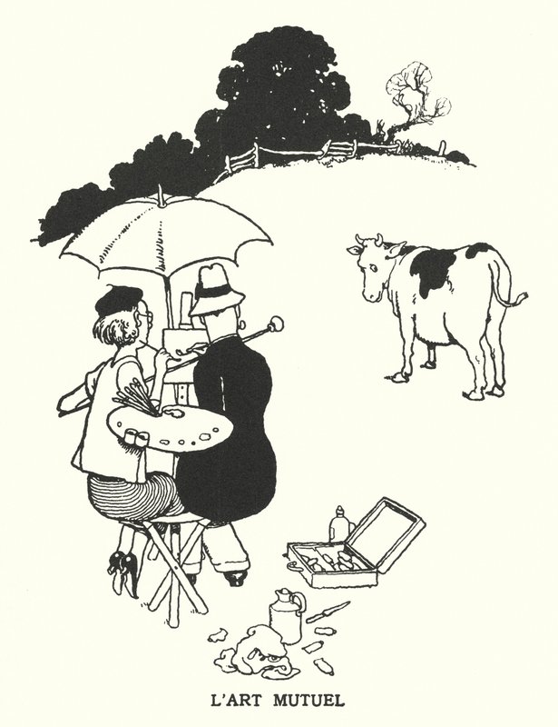 Ömsesidig konst (litho) av William Heath Robinson