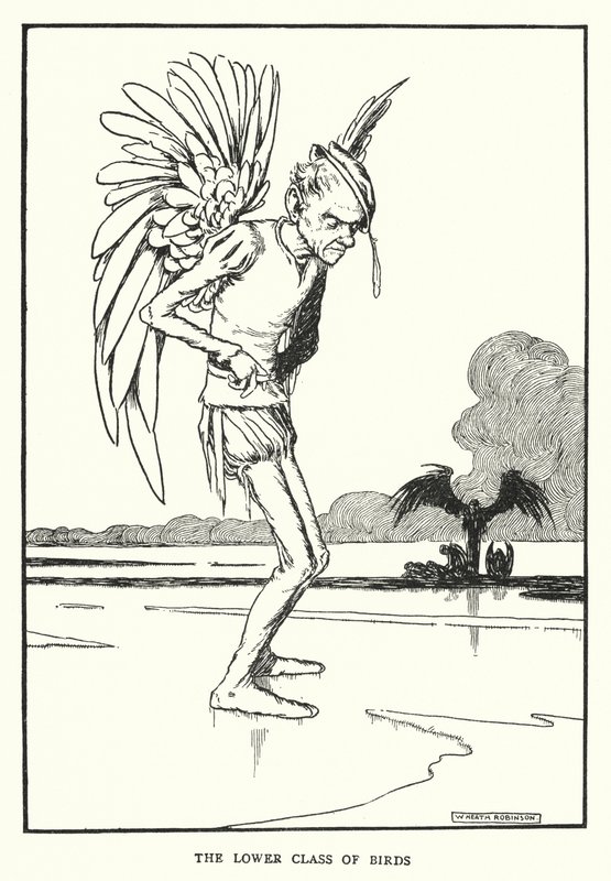 Den lägre klassen av fåglar (litho) av William Heath Robinson