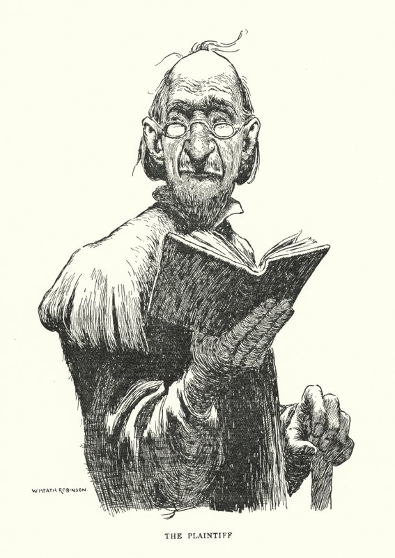 Målsäganden (litho) av William Heath Robinson