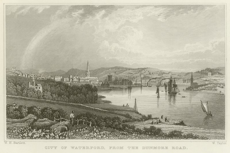 Staden Waterford av William Henry Bartlett