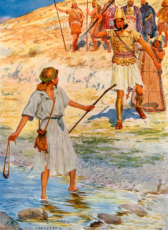 David och Goliat av William Henry Margetson