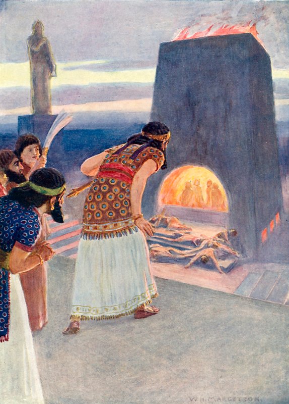 Den brinnande ugnen av William Henry Margetson