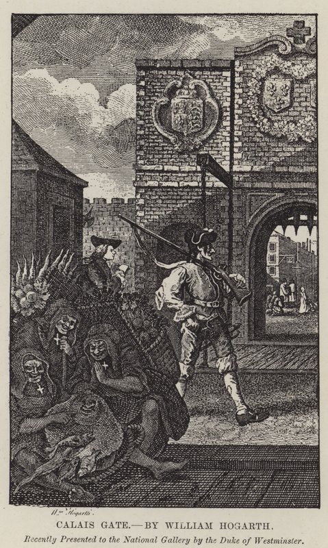 Porten till Calais av William Hogarth