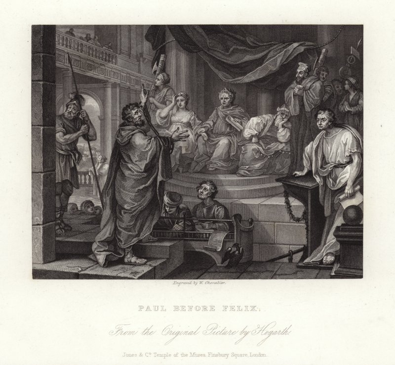Paulus inför Felix av William Hogarth