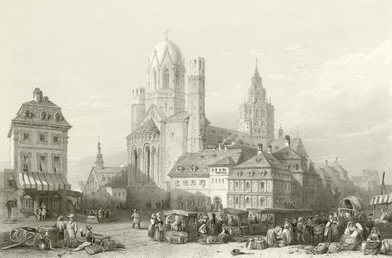 Mayence katedral, Rhen av William Leighton Leitch