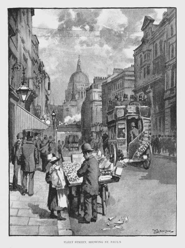 Fleet Street, som visar St Paul