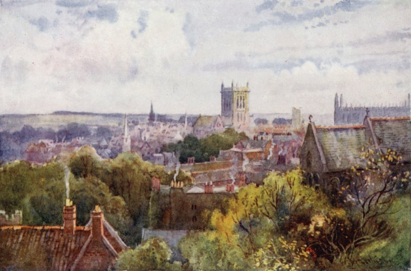 Utsikt över Cambridge från Castle Hill av William Matthison
