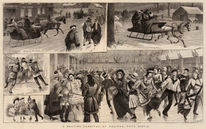 En skridskokarneval i Halifax, Nova Scotia av William Ralston