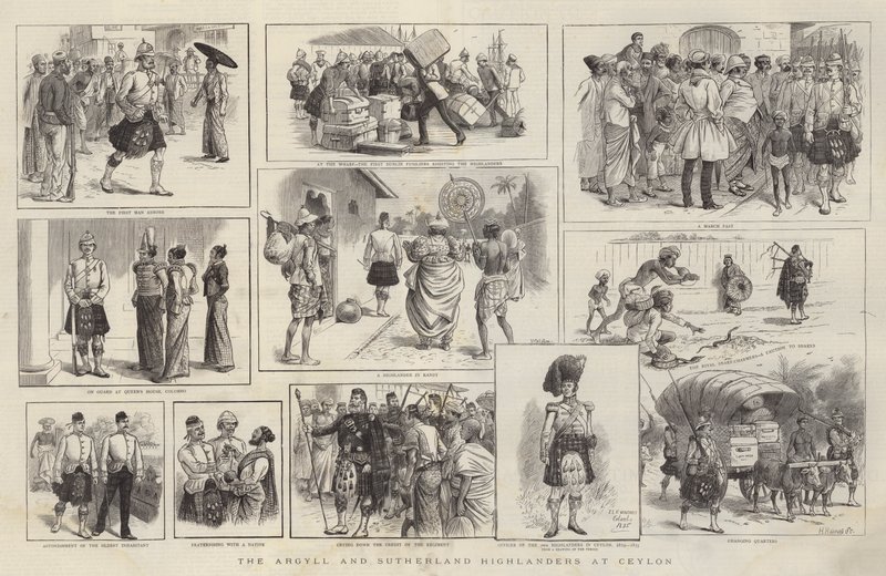 Argyll and Sutherland Highlanders på Ceylon av William Ralston