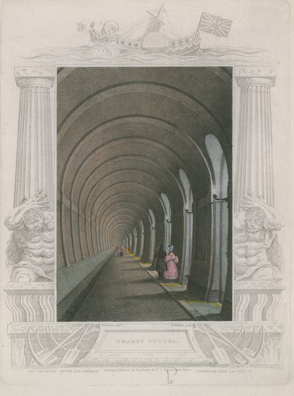 Tunneln i Themsen av William Tombleson