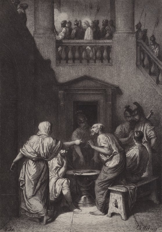 Peters förnekelse av after Albert Robida