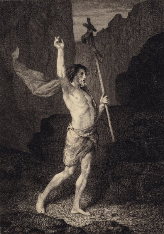 St John i öknen av after Albert Robida