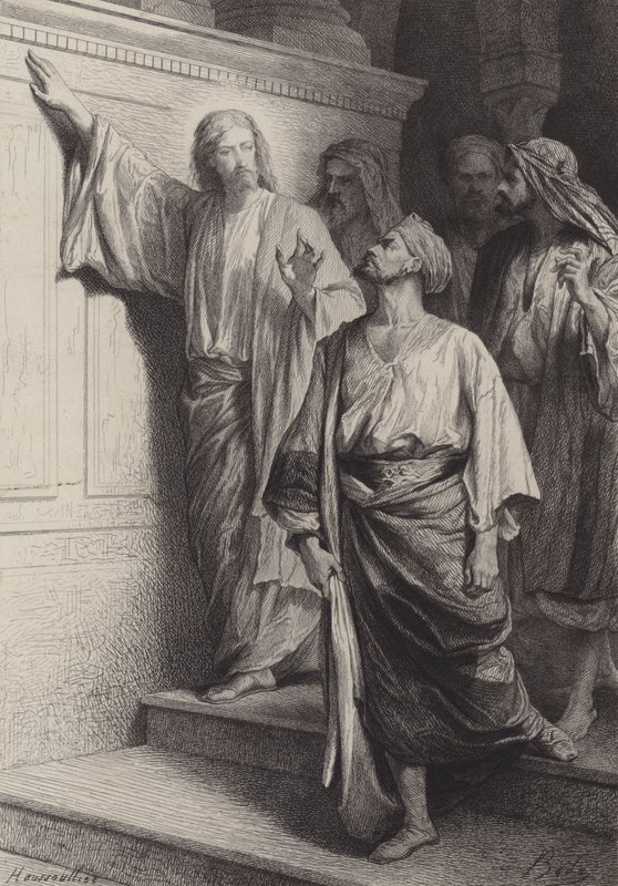 Matteus kallelse av after Albert Robida