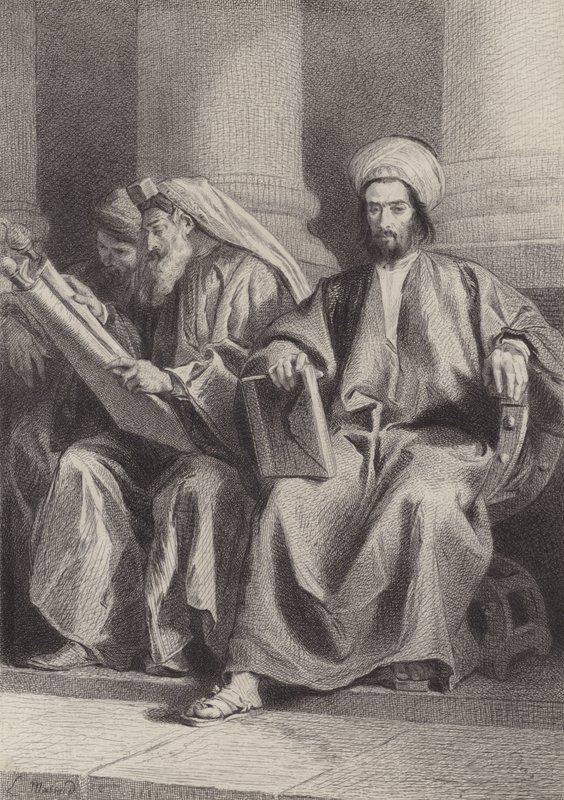 De skriftlärda och fariséerna av after Albert Robida