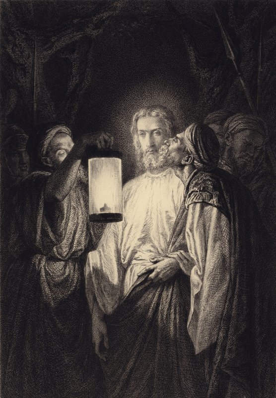 Judas förräderi av after Albert Robida