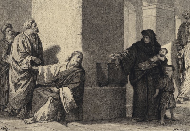 Änkekvalstret av after Albert Robida