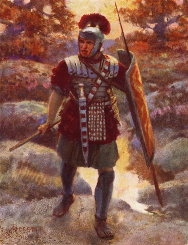 En centurion på mars av after Amedee Forestier