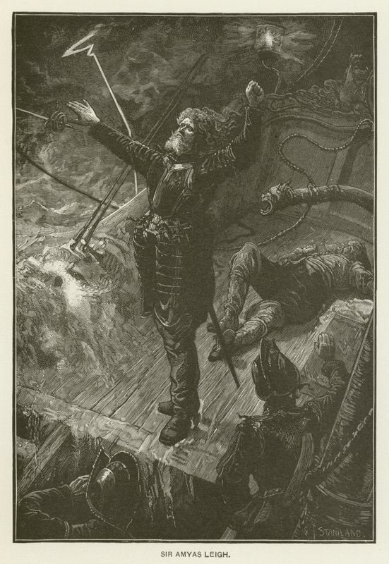 Sir Amyas Leigh av after Charles J. Staniland