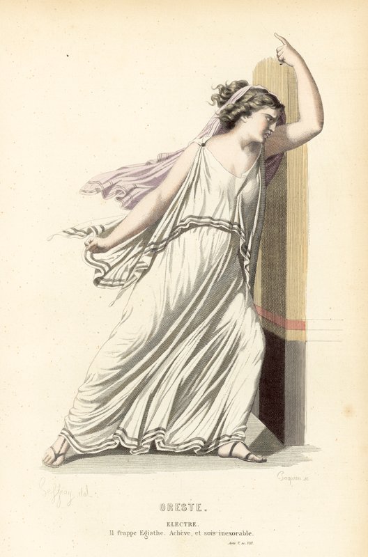 Orestes, Electra av after Edmond A.F. Geffroy