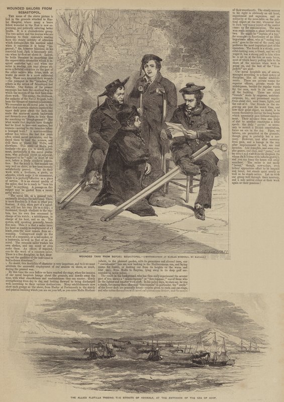 Sårade sjömän från Sebastopol av after Edmond Morin