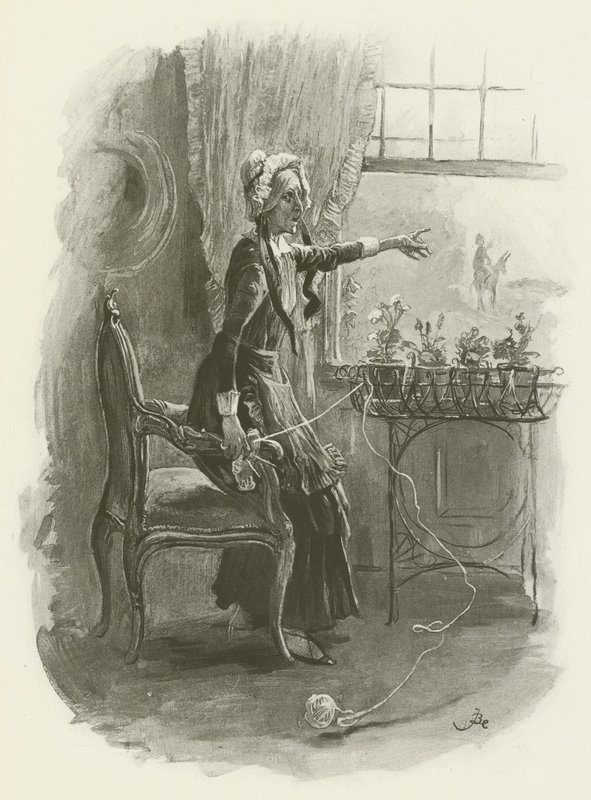 Fröken Betsy Trotwood av after Frederick Barnard