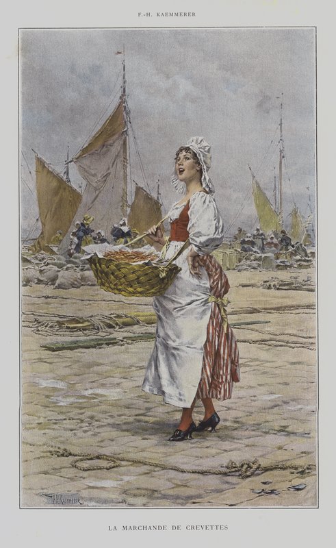 Räkförsäljaren av after Frederik Hendrik Kaemmerer