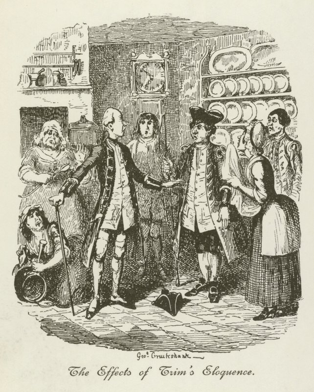 Illustration för Tristram Shandy av after George Cruikshank