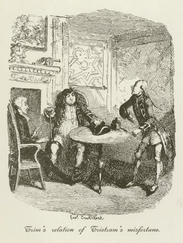 Illustration för Tristram Shandy av after George Cruikshank