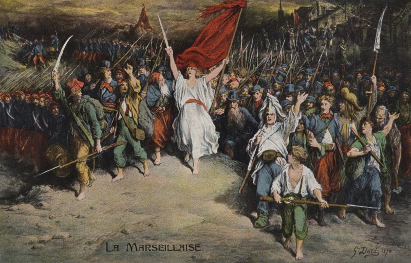 Marseillaise, 1870 av Gustave after Dore