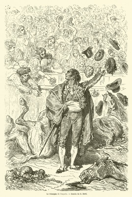Espadas triumf av Gustave after Dore