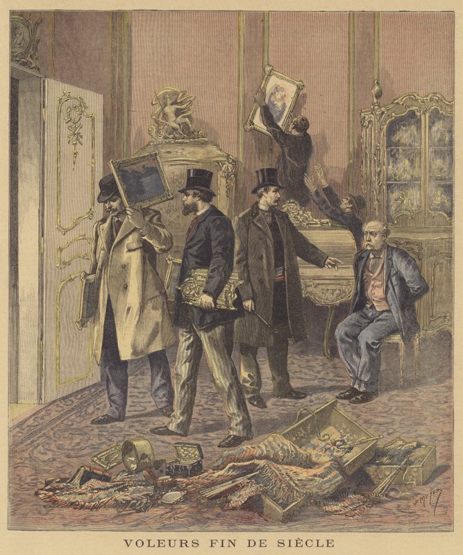 Ett djärvt rån av after Henri Meyer