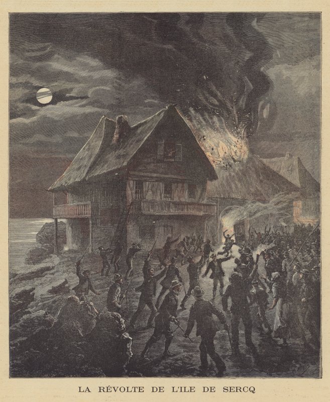 Revolt på ön Sark av after Henri Meyer