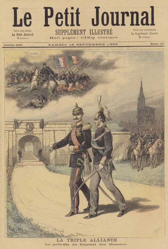 Trippelalliansen av after Henri Meyer