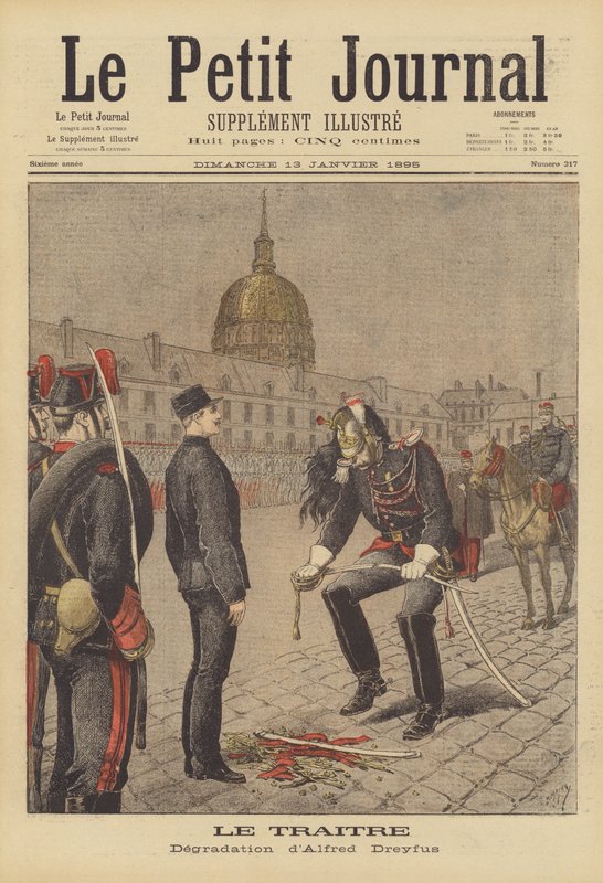 Alfred Dreyfus förnedring av after Henri Meyer