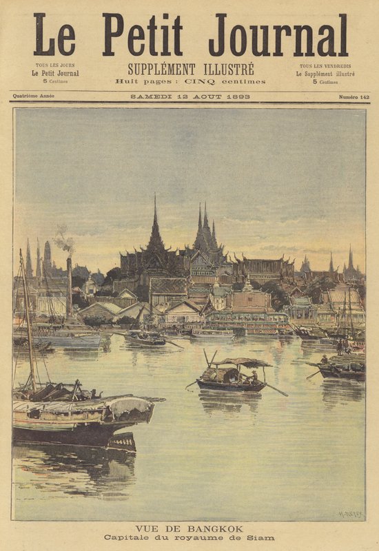 Utsikt över Bangkok av after Henri Meyer