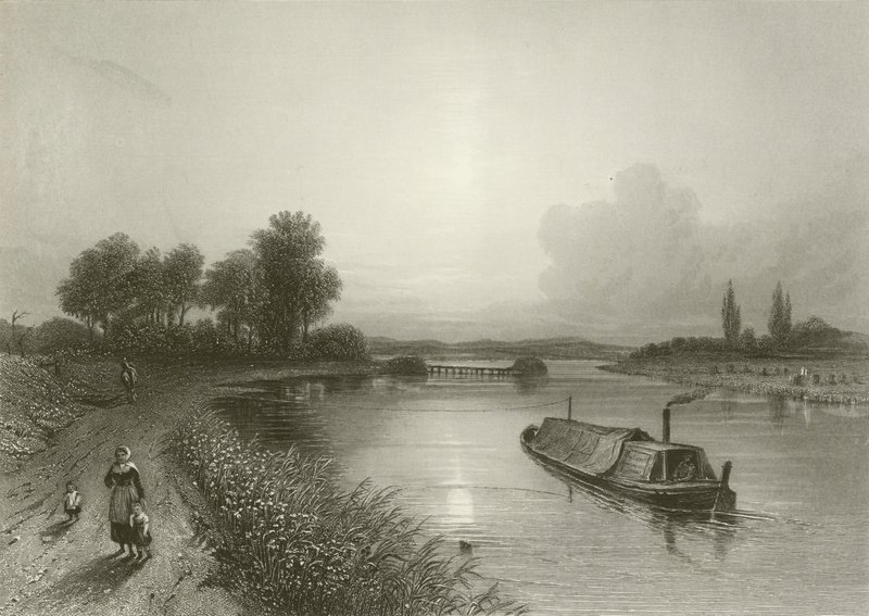 River Trent, nära Wighnor av Henry after Warren