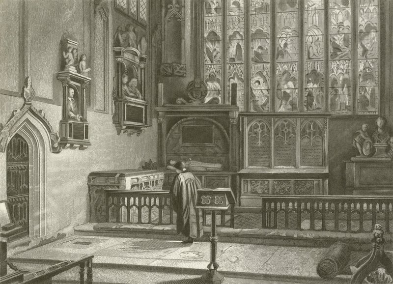 Shakespeares grav, Stratford Church av Henry after Warren
