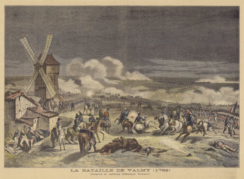 Slaget vid Valmy (1792) av after Horace Vernet
