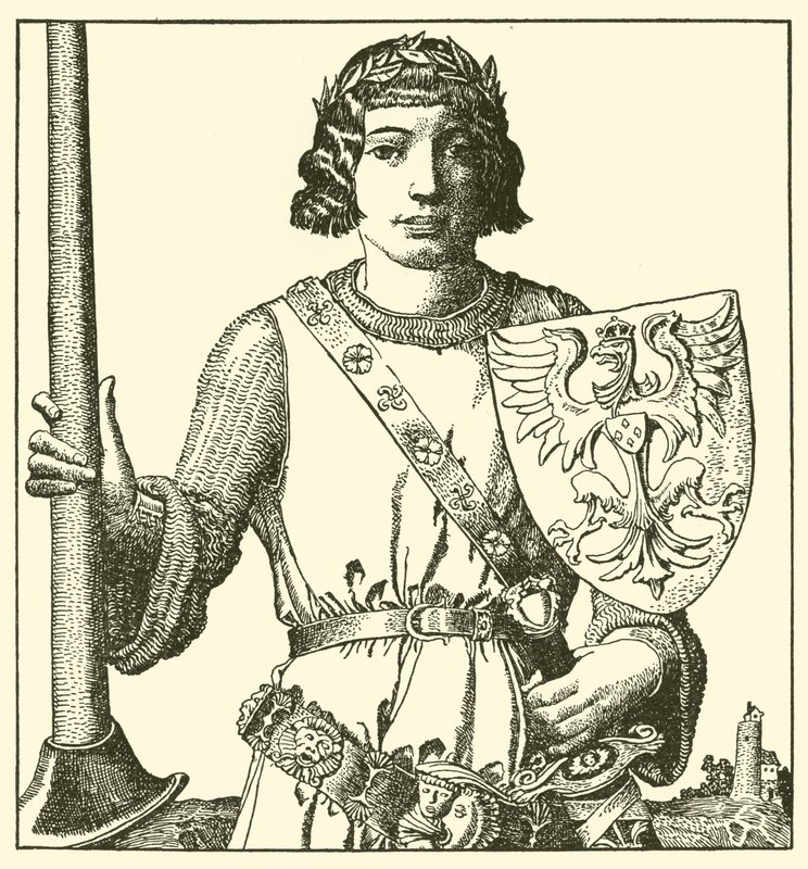 Sir Percival från Gales av after Howard Pyle
